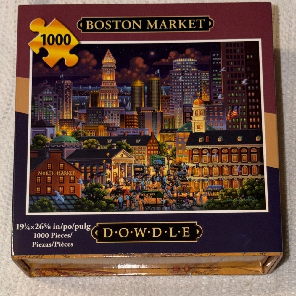 Dowdle Boston Market 1000 Piece Jigsaw Puzzle Eric Dowdle Folk Art 10268-1